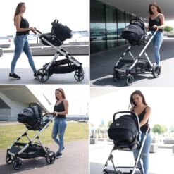 Deryan Evy Kinderwagen - Duo Kinderwagen - Uitbreidbaar - Inclusief Reiswieg - Creme -Babyproducten Serie Winkel 1200x1200 1182