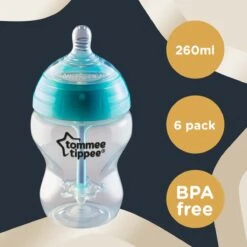 Tommee Tippee Babyflessen - Advanced Anti-koelik - Langzaam Stromende Borstachtige Speen - 260 Ml - Pak Van 6 -Babyproducten Serie Winkel 1200x1200 1237