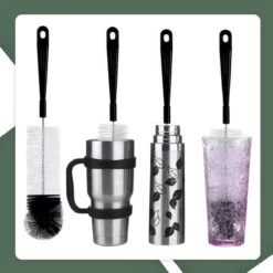 STACK Flessenborstel Set | Speenborstel Set - Flessen Reiniger Set - Melkfles Borstel Set - Drinkfles Reiniger Set - Schoonmaakborstel Set - Flessenreiniger Set - Pijpenborstel - Kras En BPA Vrij - 5 Delige Set Voor Ieder Oppervlak -Babyproducten Serie Winkel 1200x1200 1418