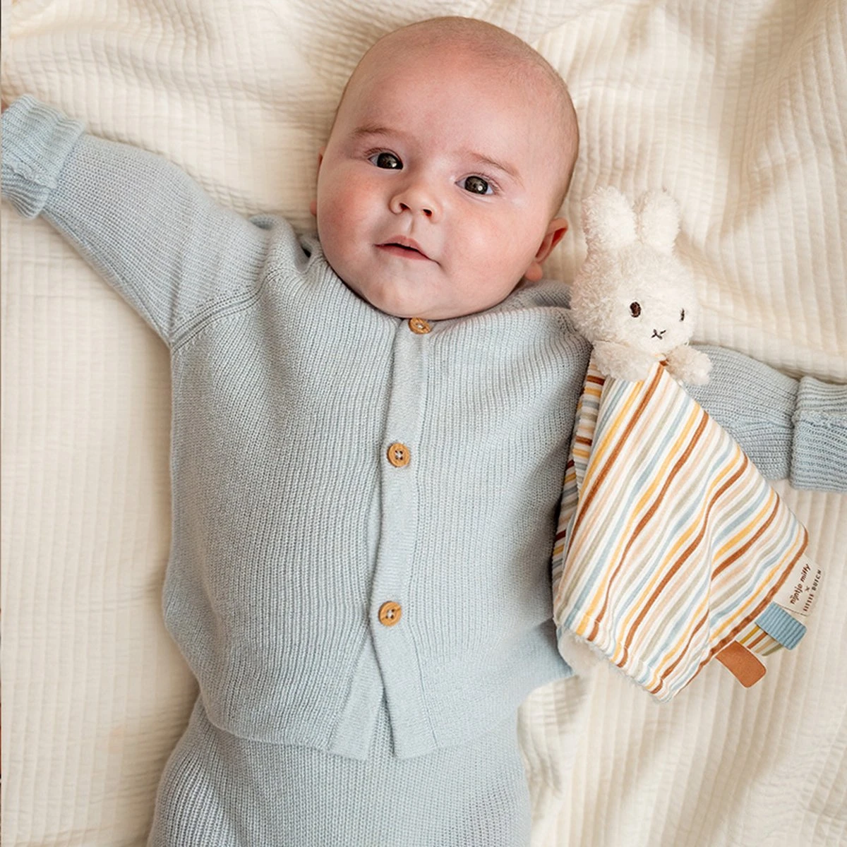 Nijntje X Little Dutch - Vintage Sunny Stripes - Knuffeldoekje 5 Nijntje X Little Dutch - Vintage Sunny Stripes - Knuffeldoekje - Afbeelding 3