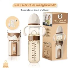 Twinky® Bottlewarmer GO – Draagbare Baby Flessenwarmer Voor Onderweg En Thuis – Incl. PPSU-Kwaliteit Babyflesje + Poederdoosje – USB-C Oplaadbaar -Babyproducten Serie Winkel 1200x1200 1517