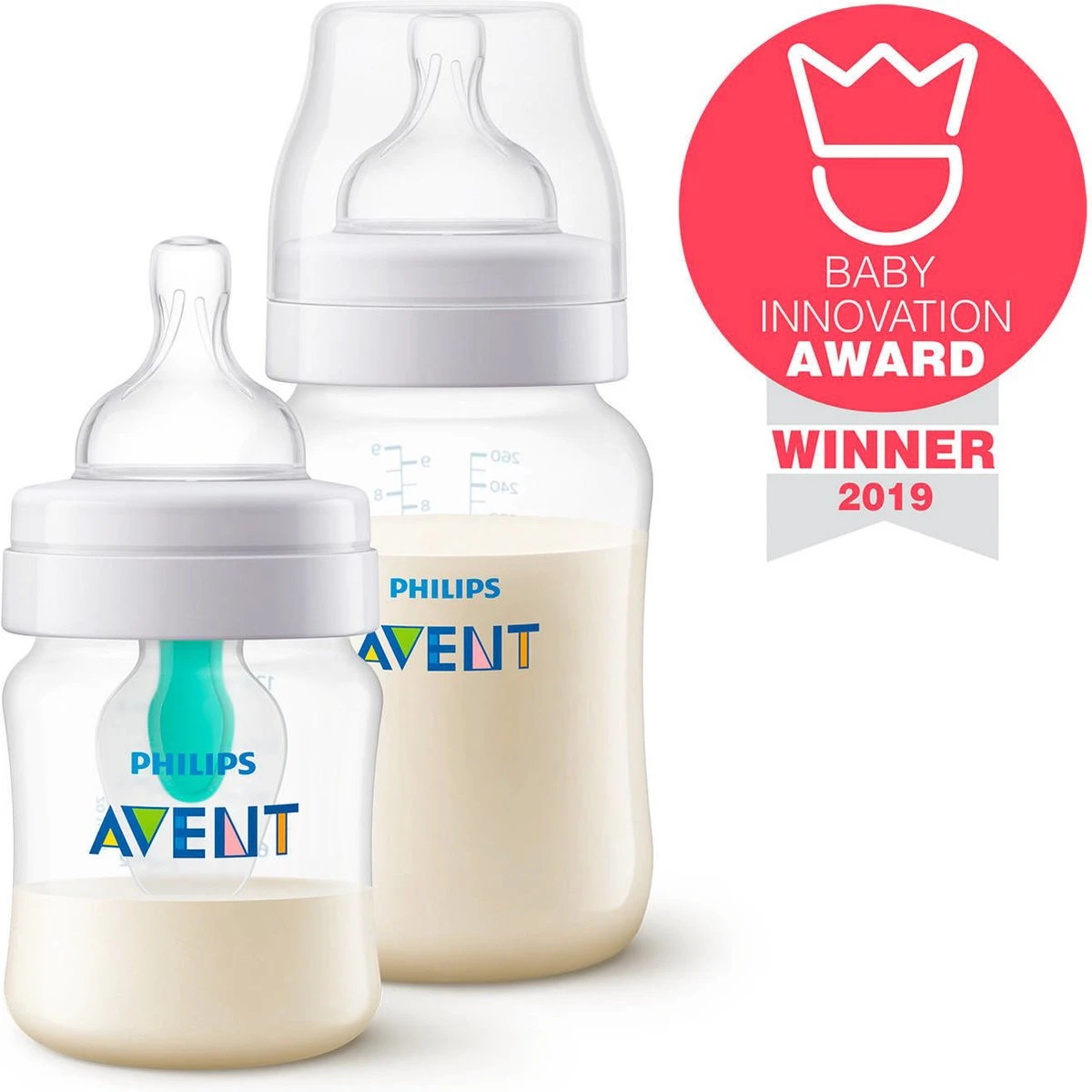 Philips Avent SCD809/01 Anti-Colic Combi Babyfles (125ml) + (260ml) Met AirFree Ventiel 13 Philips Avent SCD809/01 Anti-Colic Combi Babyfles (125ml) + (260ml) Met AirFree Ventiel - Afbeelding 11