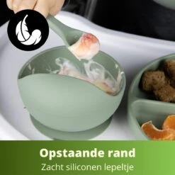 Ik Ben Zo Mooi Onbreekbaar Siliconen Kinderservies Met Zuignap Bordje Voor Baby En Kind - Servies Set Van 5 Stuks - Sage Groen -Babyproducten Serie Winkel 1200x1200 1643