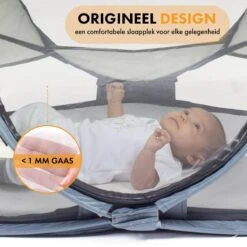 Deryan Baby Luxe Campingbedje – Inclusief Zelfopblaasbare Matras - Cream -Babyproducten Serie Winkel 1200x1200 245