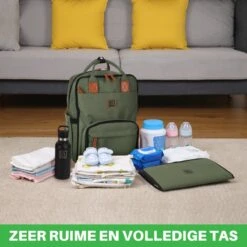 Brisby Slijtvaste Luiertas – Verzorgingstas – Met Buggymontage - Groen -Babyproducten Serie Winkel 1200x1200 278