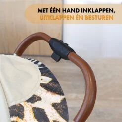 Deryan Luxe Rolo Luxe Lichtgewicht Buggy - Zoo Creme -Babyproducten Serie Winkel 1200x1200 291