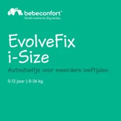 Bebeconfort EvolveFix I-Size - Autostoeltje - Black Mist - Vanaf De Geboorte Tot Ca. 12 Jaar -Babyproducten Serie Winkel 1200x1200 311
