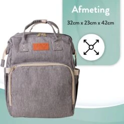 Luiertas Rugzak - Monx Luiertas Verzorgingstas Met Uitklapbaar Babybedje - Overzichtelijke Luierrugzak Extra Buggy En Kinderwagen Haken Inclusief Geïsoleerde Flessenhouder - Grijs 21 Luiertas Rugzak - Monx Luiertas Verzorgingstas Met Uitklapbaar Babybedje - Overzichtelijke Luierrugzak Extra Buggy En Kinderwagen Haken Inclusief Geïsoleerde Flessenhouder - Grijs -Babyproducten Serie Winkel 1200x1200 340