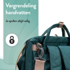 Luiertas Rugzak - Monx Luiertas Verzorgingstas Met Uitklapbaar Babybedje - Overzichtelijke Luierrugzak Extra Buggy En Kinderwagen Haken Inclusief Geïsoleerde Flessenhouder - Groen -Babyproducten Serie Winkel 1200x1200 395