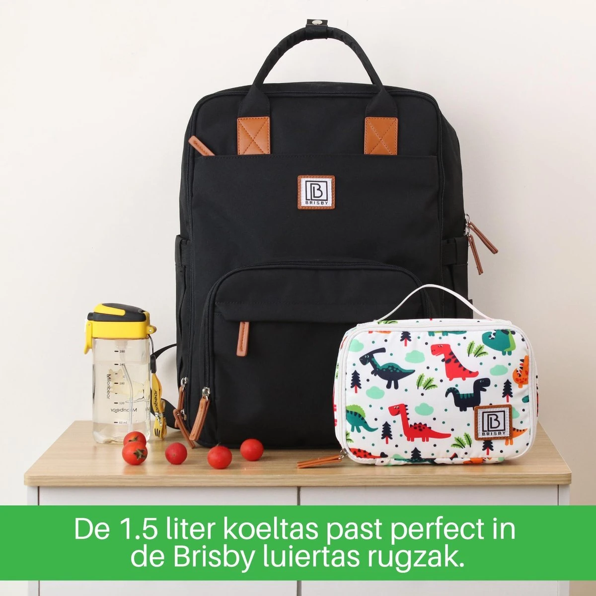 Brisby Slijtvaste Luiertas – Verzorgingstas – Met Buggymontage - Zwart 9 Brisby Slijtvaste Luiertas – Verzorgingstas – Met Buggymontage - Zwart - Afbeelding 7