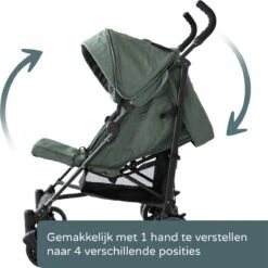 Prénatal Luxe Buggy – Kinderwagen Met Boodschappenmand En Zonneklep - Verstelbare Wandelwagen – Inklapbaar Met 1 Hand - Plooibuggy Groen -Babyproducten Serie Winkel 1200x1200 550