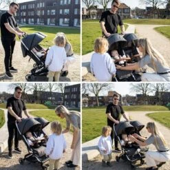 Deryan Luxe Rolo X2 Dubbele Buggy - Duo Buggy - Grijs -Babyproducten Serie Winkel 1200x1200 564