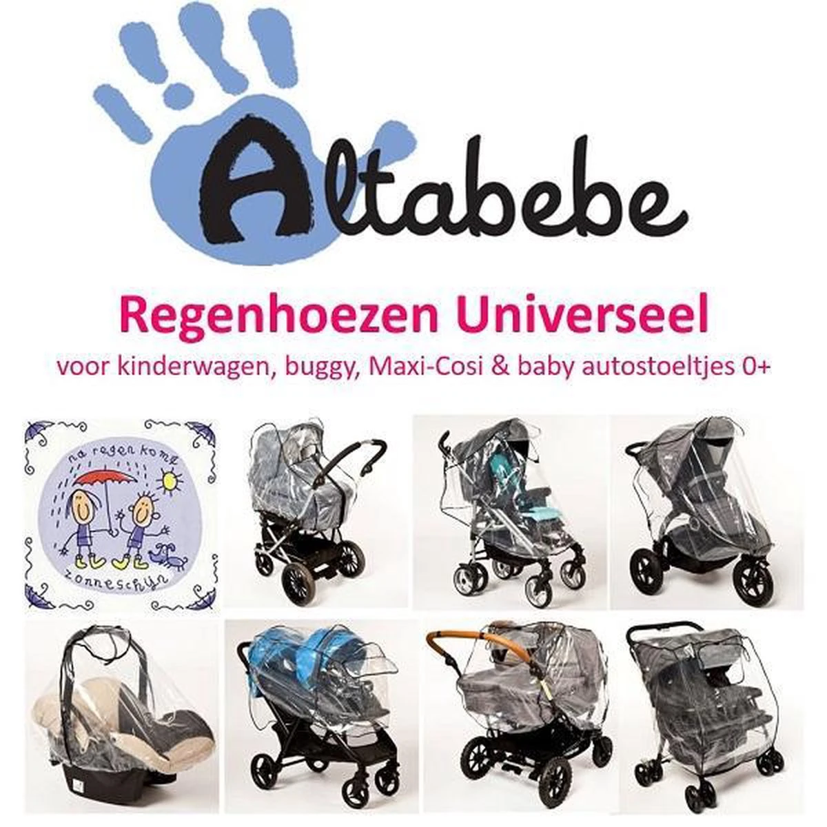 Altabebe - Regenhoes MaxiCosi - Regenscherm Autostoel Baby Universeel 4 Altabebe - Regenhoes MaxiCosi - Regenscherm Autostoel Baby Universeel - Afbeelding 2