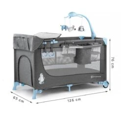 Kinderkraft Joy Luxe - Campingbed Met Schommelfunctie Blauw -Babyproducten Serie Winkel 1200x1200 723