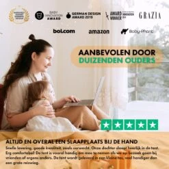 Deryan Peuter Luxe Campingbedje – Inclusief Zelfopblaasbare Matras - Cream -Babyproducten Serie Winkel 1200x1200 729