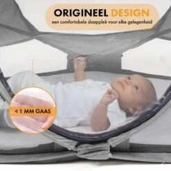 Deryan Baby Luxe Campingbedje – Inclusief Zelfopblaasbare Matras - Zwart -Babyproducten Serie Winkel 1200x1200 733