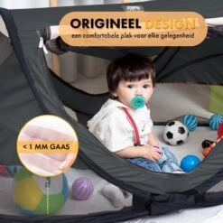 Deryan Peuter Luxe Campingbedje – Inclusief Zelfopblaasbare Matras - Zwart -Babyproducten Serie Winkel 1200x1200 736