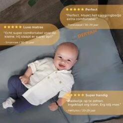 Deryan Opvouwbaar Baby Matras - Compact Opvouwbaar - Zelfopblaasbaar - 120x60x6cm -Babyproducten Serie Winkel 1200x1200 761