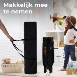 Deryan Believer Campingbedje - 120x60cm - Zwart -Babyproducten Serie Winkel 1200x1200 768