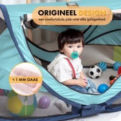 Deryan Peuter Luxe Campingbedje – Inclusief Zelfopblaasbare Matras - Ocean -Babyproducten Serie Winkel 1200x1200 773