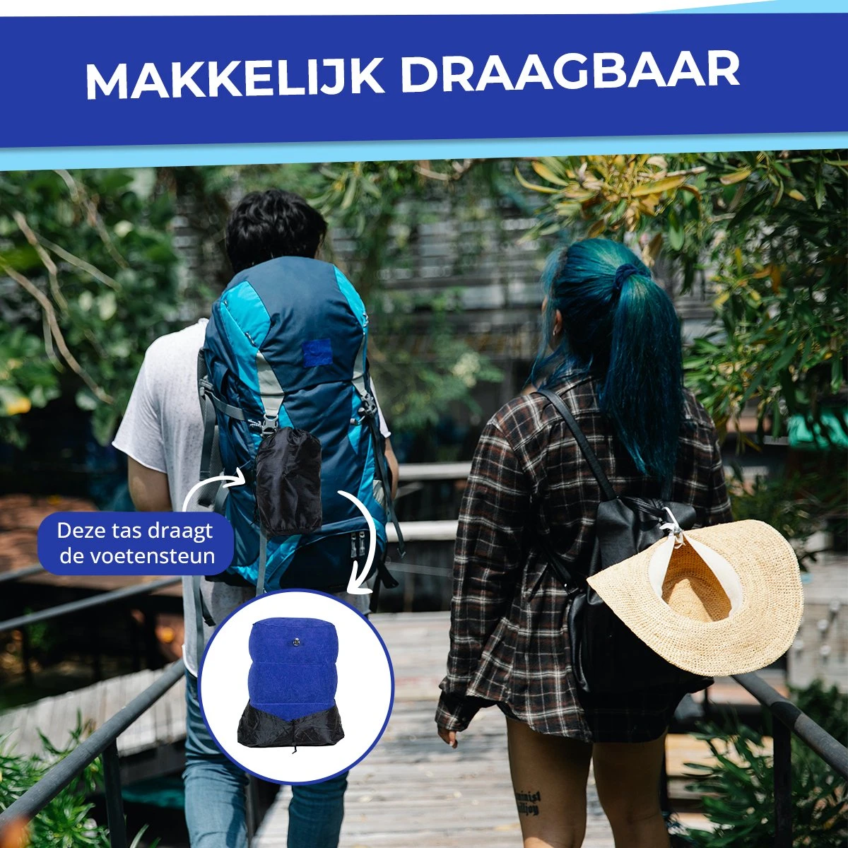 Merkloos Voetensteun - Vliegtuigbedje - Premium Quality - Reisbedje - 3 Hoogtestanden - Vliegtuig Kussen - Voetenbankje Of Poef - Met Opbergzakje & Pomp - Blauw 10 Merkloos Voetensteun - Vliegtuigbedje - Premium Quality - Reisbedje - 3 Hoogtestanden - Vliegtuig Kussen - Voetenbankje Of Poef - Met Opbergzakje & Pomp - Blauw - Afbeelding 8