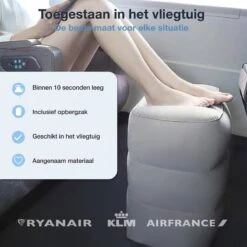 Vliegtuigbedje - Reiskussen - Voetensteun - Multifunctioneel Opblaasbaar Kussen Voor In Het Vliegtuig - Auto - Trein -Babyproducten Serie Winkel 1200x1200 814