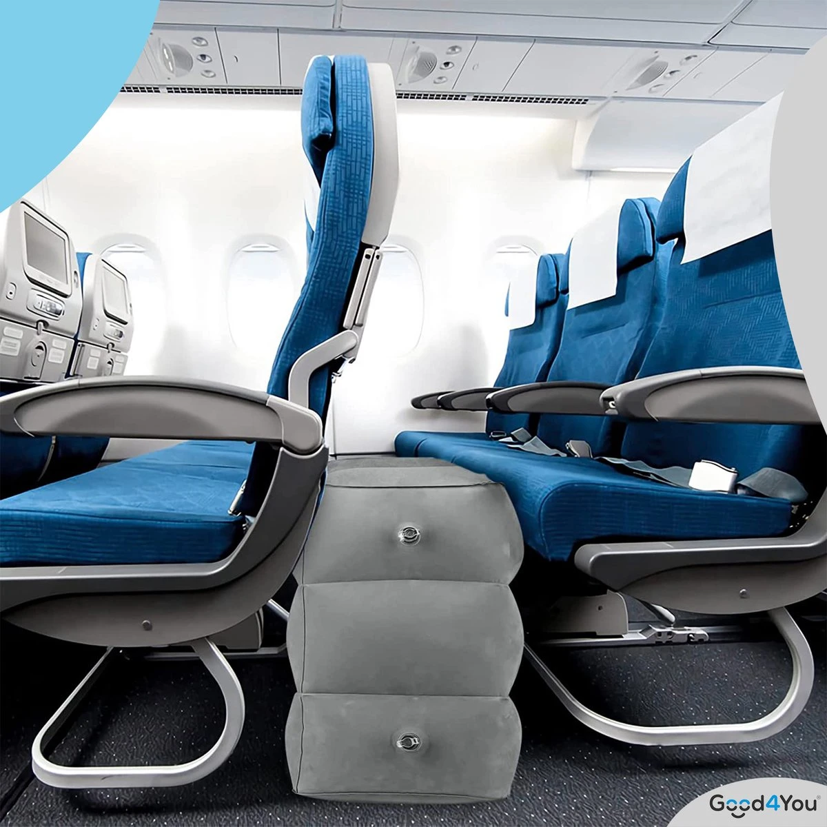 Merkloos Voetensteun | Opblaasbaar | In Alle Hoogtes Verstelbaar | Reiskussen | Vliegtuigbed | Voetensteun | 3 Verschillende Standen | Met Kinderen Reizen | Grijs 8 Merkloos Voetensteun | Opblaasbaar | In Alle Hoogtes Verstelbaar | Reiskussen | Vliegtuigbed | Voetensteun | 3 Verschillende Standen | Met Kinderen Reizen | Grijs - Afbeelding 6