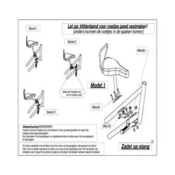 Velo Fietszadel Op Stang - Model 1 - Kinderzitje - Damesfiets -Babyproducten Serie Winkel 1200x1200 912