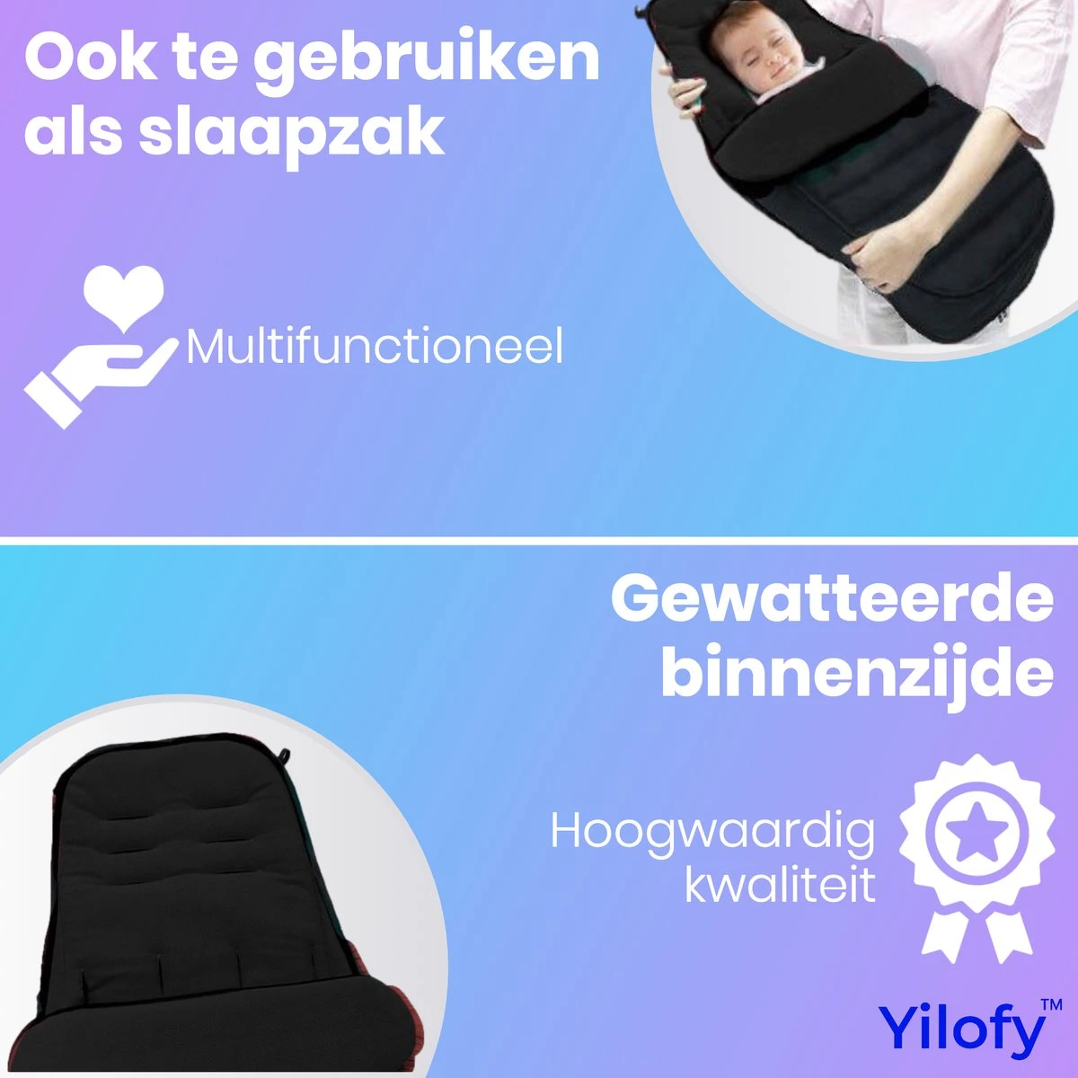 Yilofy Universele Luxe Voetenzak Babywagen & Autostoel Zwart Buggy Kinderwagen Voetzak 11 Yilofy Universele Luxe Voetenzak Babywagen & Autostoel Zwart Buggy Kinderwagen Voetzak - Afbeelding 9