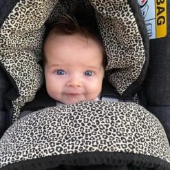 Ukje Voetenzak Baby Autostoel - Universeel - Geschikt Voor Maxi Cosi Cybex Doona - Superzacht Katoen - Zwart Wafel - Luipaard -Babyproducten Serie Winkel 1200x1200 973