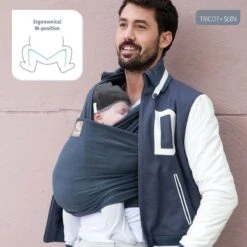 Babylonia Draagdoek - Tricot-Slen - Jeansblauw -Babyproducten Serie Winkel 1200x1200 981