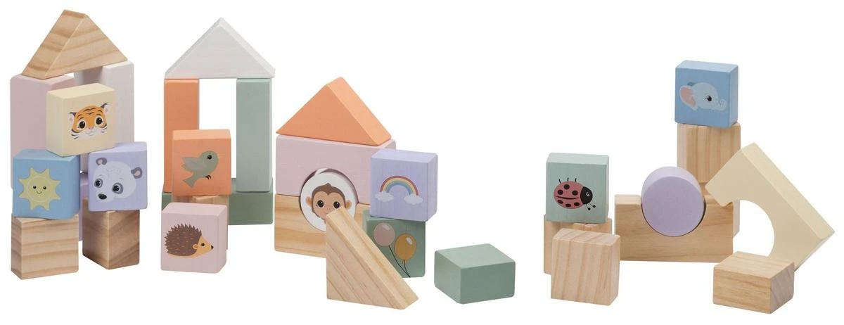 Jouéco® - The Wildies Family Loopauto Met Blokken 6 Jouéco® - The Wildies Family Loopauto Met Blokken - Afbeelding 4