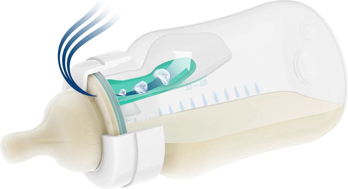 Philips Avent SCD809/01 Anti-Colic Combi Babyfles (125ml) + (260ml) Met AirFree Ventiel 8 Philips Avent SCD809/01 Anti-Colic Combi Babyfles (125ml) + (260ml) Met AirFree Ventiel - Afbeelding 6