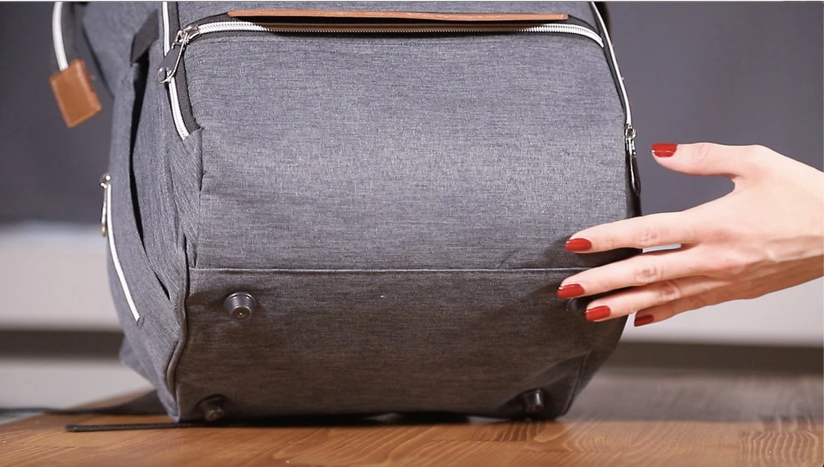 Periwinkle - Luiertassen - Waterproof Baby Verzorgingstas - Baby Rugzak - Luiertas - Verzorgingstas - Linnen - Bordeaux 22 Periwinkle - Luiertassen - Waterproof Baby Verzorgingstas - Baby Rugzak - Luiertas - Verzorgingstas - Linnen - Bordeaux - Afbeelding 20