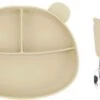 Beervorm Kinderbord Beige Met Bestek - Baby Bord Met Zuignap - Kinderservies -Babyproducten Serie Winkel 1200x693 1
