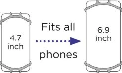 Dooky Telefoonhouder Smartphone Telefoon Houder 360* Rotatie Universeel Kinderwagen Fiets Zwart -Babyproducten Serie Winkel 1200x720 3