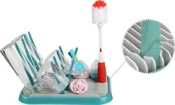 Nevi Afdruiprek Met Lekbak - Afdruipmat Voor 10 Flessen - Opvouwbaar Droogrek Babyfles - Inclusief Afwasborstel -Babyproducten Serie Winkel 1200x726 1