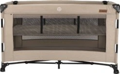 Reisbed Novi Baby® Nora Luxe Sand/Black -Babyproducten Serie Winkel 1200x748