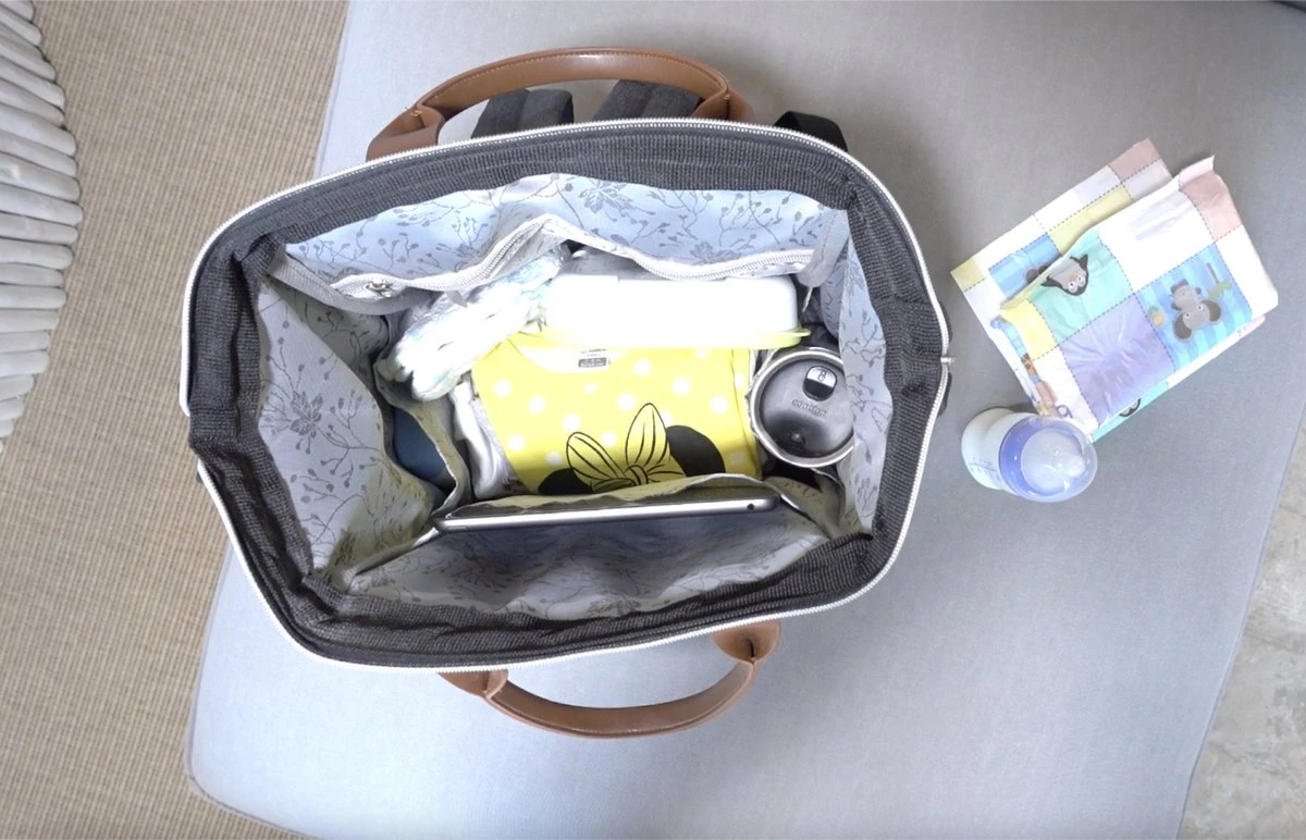 Periwinkle - Luiertassen - Waterproof Baby Verzorgingstas - Baby Rugzak - Luiertas - Verzorgingstas - Linnen - Bordeaux 20 Periwinkle - Luiertassen - Waterproof Baby Verzorgingstas - Baby Rugzak - Luiertas - Verzorgingstas - Linnen - Bordeaux - Afbeelding 18