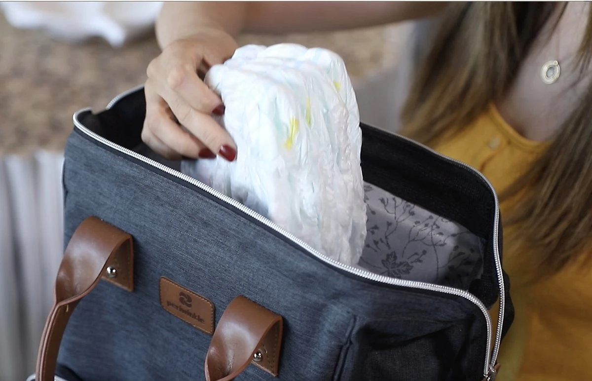 Periwinkle - Luiertassen - Waterproof Baby Verzorgingstas - Baby Rugzak - Luiertas - Verzorgingstas - Linnen - Bordeaux 11 Periwinkle - Luiertassen - Waterproof Baby Verzorgingstas - Baby Rugzak - Luiertas - Verzorgingstas - Linnen - Bordeaux - Afbeelding 9