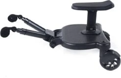 Merkloos Meerijdplankje - Kinderwagen - Buggy - KANT EN KLAAR - Al In Elkaar Gezet! - Met Zitje Voor Uw Kind - Zwart -Babyproducten Serie Winkel 1200x782