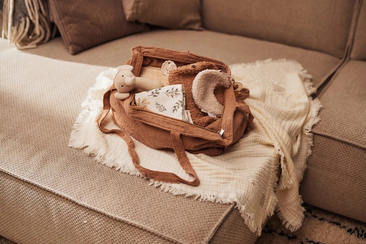 Jollein Shopper Embroidery - Biscuit 12 Jollein Shopper Embroidery - Biscuit - Afbeelding 10