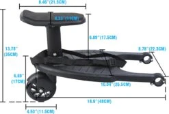 Honhill® - Kinder Meerijdplankje - Zwart - Kinderwagen - Buggy - 1 Wiel - Met Stoeltje -Babyproducten Serie Winkel 1200x813 5