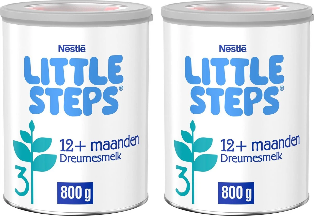 Little Steps Standaard 3 Flesvoeding - Vanaf 12 Maanden - 2 X 800 Gram 2 Little Steps Standaard 3 Flesvoeding - Vanaf 12 Maanden - 2 X 800 Gram