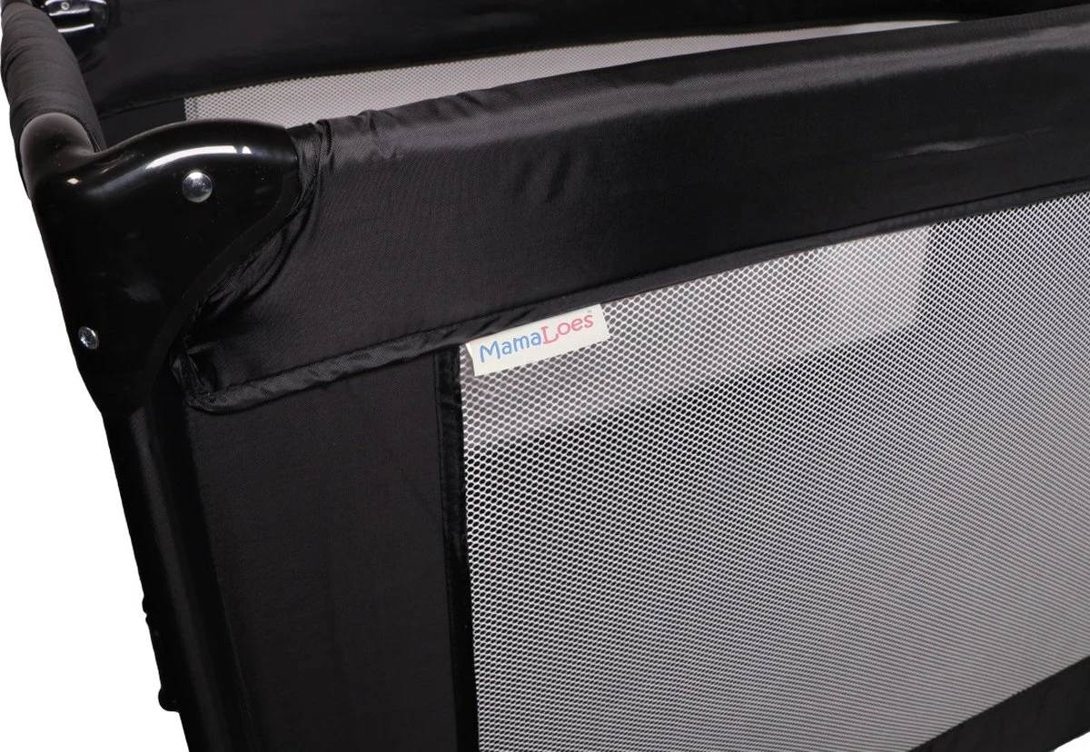 MamaLoes Zwart Campingbed ML030101 7 MamaLoes Zwart Campingbed ML030101 - Afbeelding 5