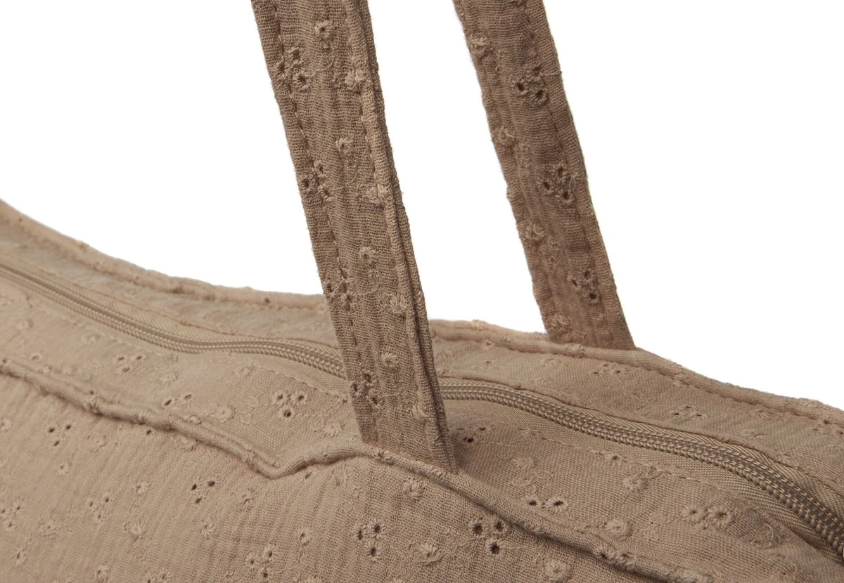 Jollein Shopper Embroidery - Biscuit 8 Jollein Shopper Embroidery - Biscuit - Afbeelding 6