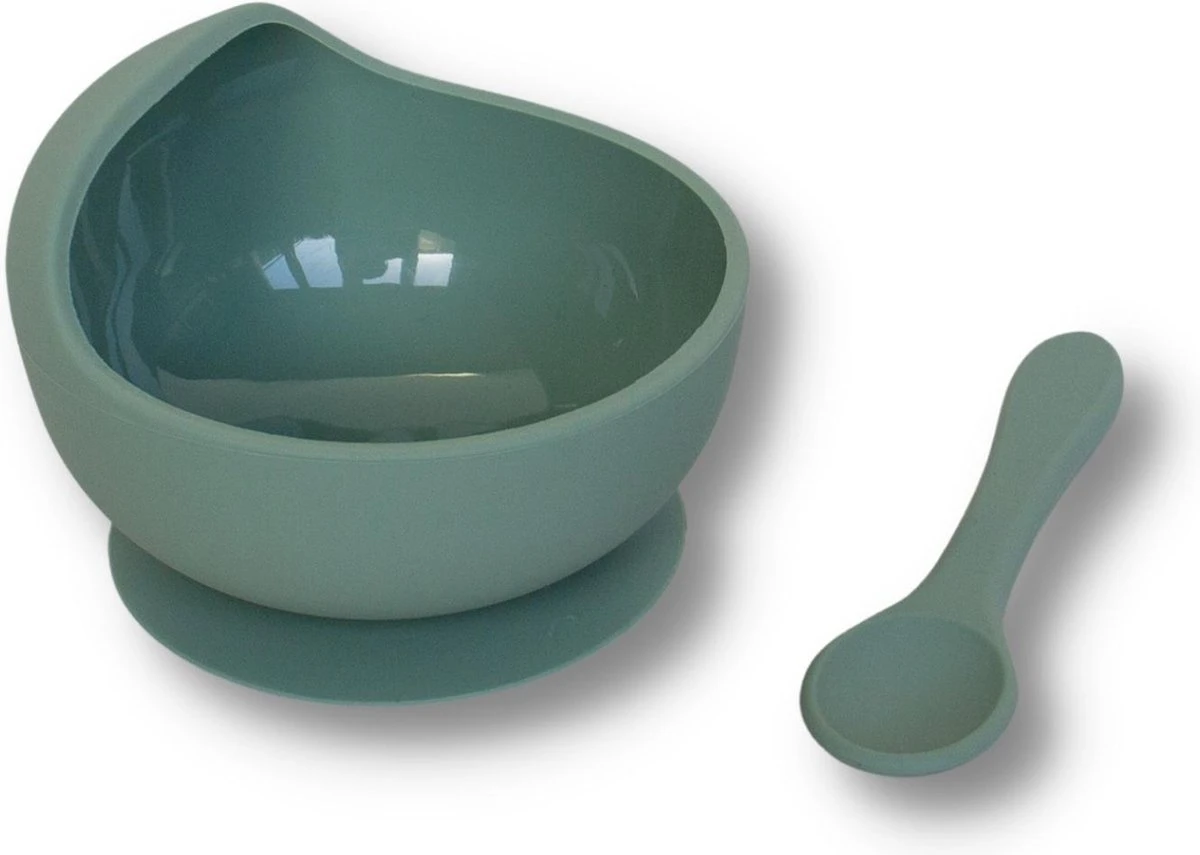 Kids Cultures | Baby Servies | Kinderbord En Kinderkom Met Zuignap Inclusief Lepels | Baby Bord | Groen 13 Kids Cultures | Baby Servies | Kinderbord En Kinderkom Met Zuignap Inclusief Lepels | Baby Bord | Groen - Afbeelding 11