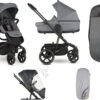 Easywalker Harvey 3 / Harvey³ Voordeelset Bestaande Uit Kinderwagen, Reiswieg, Voetenzak, Regenhoes Voor Zitting En Reiswieg, Hoes Voor De Reiswiegmatras - Kleur Fossil Grey -Babyproducten Serie Winkel 1200x867 1