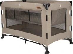 Reisbed Novi Baby® Nora Luxe Sand/Black -Babyproducten Serie Winkel 1200x879 2