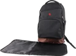 Stoere Luiertas - Rugzak - Inclusief Verschoningsmatje - Zwart -Babyproducten Serie Winkel 1200x879